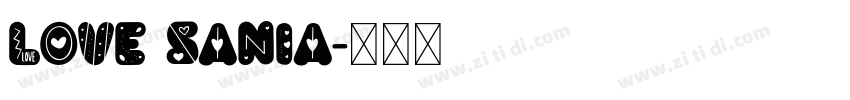 Love Sania字体转换